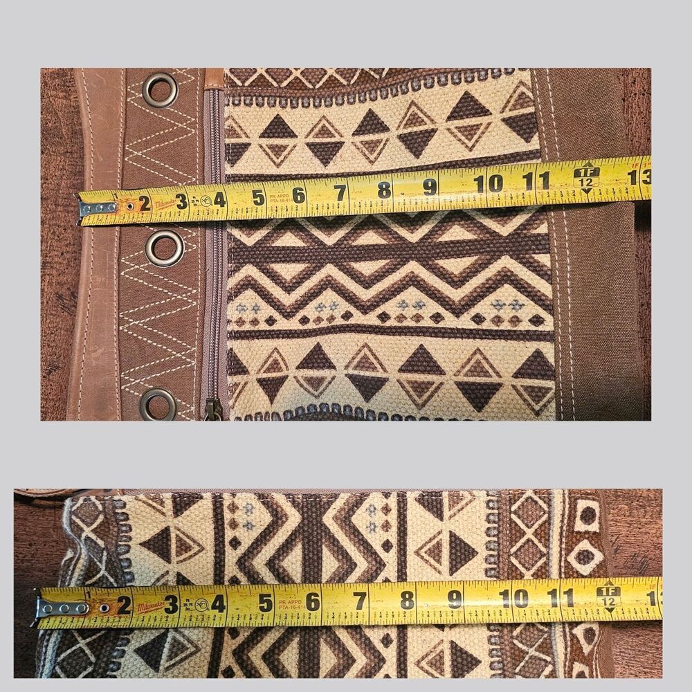 Myra Bag Womens Talia Range Canvas Leather Tribal Crossbody Shoulder Purse NEW - Picture 12 of 13